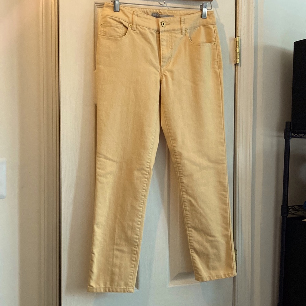 Chicos Soft yellow jeans
